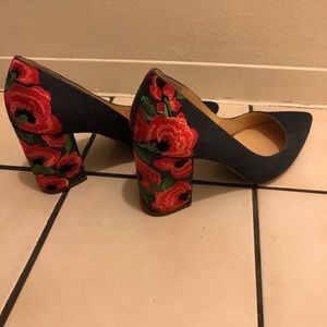 Jessica Simpson Embroidered Heels